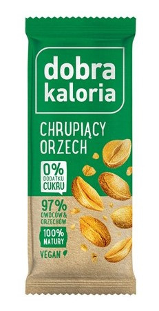 Baton chrupiący orzech 35 g Kubara. Dobra Kaloria Baton chrupiący orzech 35 g Kubara. Dobra Kaloria