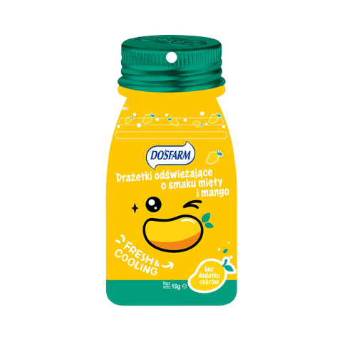 Drażetki odświeżające mięta + mango 16 g. Drażetki odświeżające mięta + mango 16 g.
