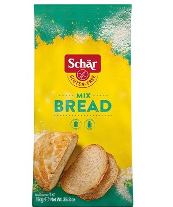Mąka-mieszanka Mix B do wypieków chleba bezglutenowa 1 kg Schar. Mąka-mieszanka Mix B do wypieków chleba bezglutenowa 1 kg Schar.