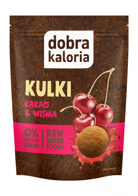 Dobra Kaloria Kulki kakao&wiśnia Raw Superfoods 58g Dobra Kaloria Kulki kakao&wiśnia Raw Superfoods 58g