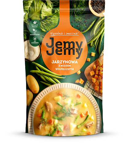 Zupa Jarzynowa z mięsem wieprzowym 450 g Jemy Jemy Zupa Jarzynowa z mięsem wieprzowym 450 g Jemy Jemy