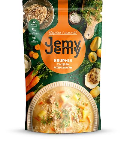 Zupa Krupnik z mięsem wieprzowym 450 g Jemy Jemy Zupa Krupnik z mięsem wieprzowym 450 g Jemy Jemy