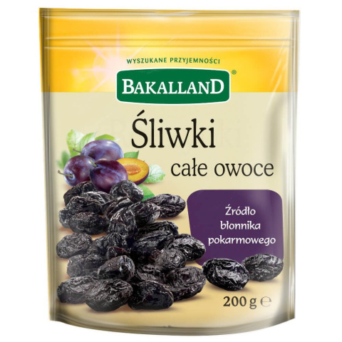 BAKALLAND ŚLIWKI KALIFORNIJSKIE SUSZONE 200G BAKALLAND ŚLIWKI KALIFORNIJSKIE SUSZONE 200G