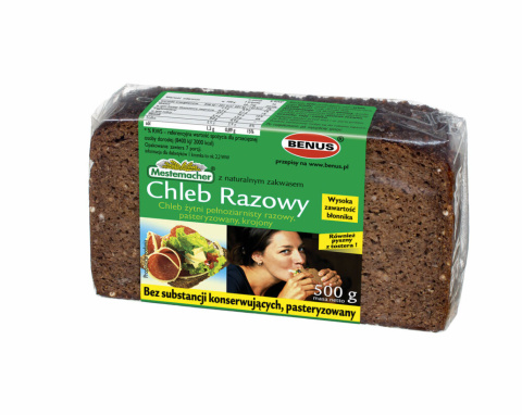 BENUS CHLEB RAZOWY 500G BENUS CHLEB RAZOWY 500G