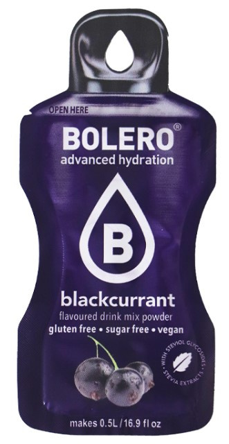 BOLERO DRINK STICKS 3g BLACKCURRANT ze stewią BOLERO DRINK STICKS 3g BLACKCURRANT ze stewią