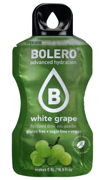 BOLERO DRINK STICKS 3g WHITE GRAPE ze stewią BOLERO DRINK STICKS 3g WHITE GRAPE ze stewią