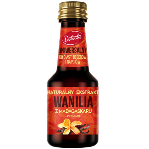 DELECTA AROMAT EKSTRAKT WANILIOWY Wanilia z Madagaskaru 30ml DELECTA AROMAT EKSTRAKT WANILIOWY Wanilia z Madagaskaru 30ml