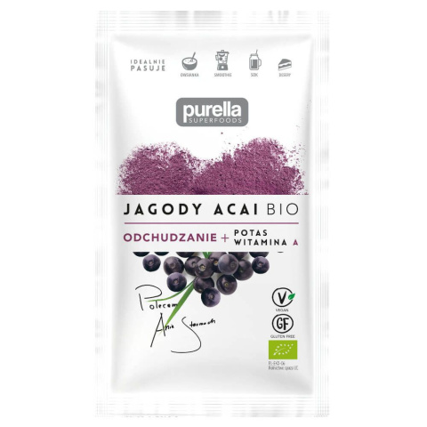 PURELLA SUPERFOODS Jagody Acai BIO proszek 21g PURELLA SUPERFOODS Jagody Acai BIO proszek 21g