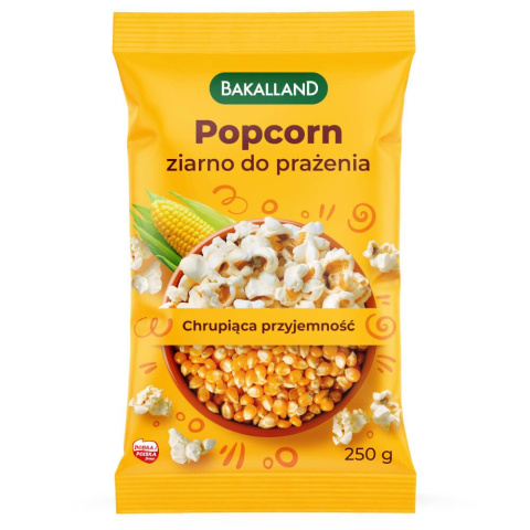 BAKALLAND POPCORN KUKURYDZA DO PRAŻENIA - 250G BAKALLAND POPCORN KUKURYDZA DO PRAŻENIA - 250G