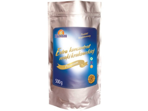 BALVITEN Extra koncentrat mąki krakowskiej 500g bezglutenowa BALVITEN Extra koncentrat mąki krakowskiej 500g bezglutenowa