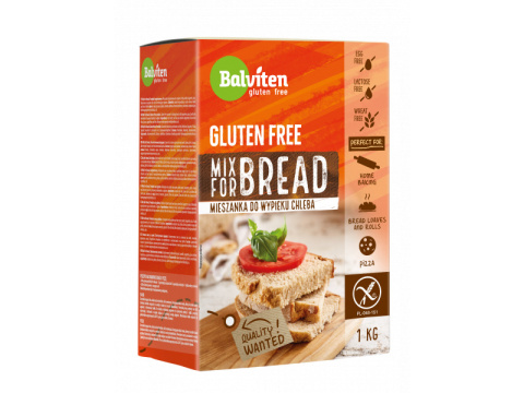 BALVITEN MIX FOR BREAD Mieszanka do wypieku chleba 1kg bezglutenowy BALVITEN MIX FOR BREAD Mieszanka do wypieku chleba 1kg bezglutenowy