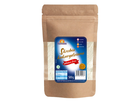 BALVITEN Skrobia kukurydziana 500g naturalnie bezglutenowa BALVITEN Skrobia kukurydziana 500g naturalnie bezglutenowa
