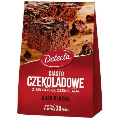 DELECTA CIASTO CZEKOLADOWE DUŻA BLACHA - 670G DELECTA CIASTO CZEKOLADOWE DUŻA BLACHA - 670G