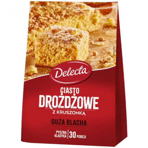 DELECTA CIASTO DROŻDŻOWE DUŻA BLACHA - 600G DELECTA CIASTO DROŻDŻOWE DUŻA BLACHA - 600G