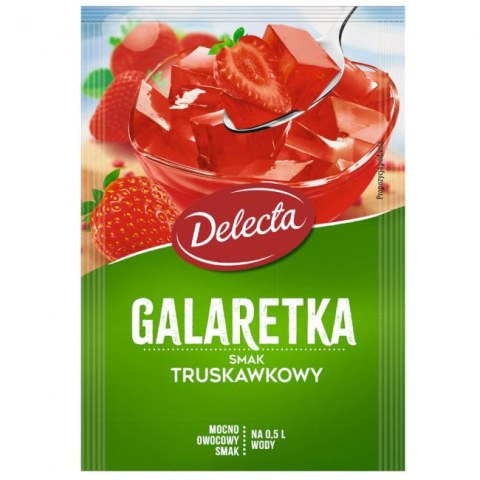 DELECTA GALARETKA SMAK TRUSKAWKOWY - 70G DELECTA GALARETKA SMAK TRUSKAWKOWY - 70G