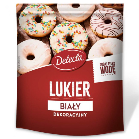 DELECTA LUKIER DEKORACYJNY BIAŁY 80G DELECTA LUKIER DEKORACYJNY BIAŁY 80G