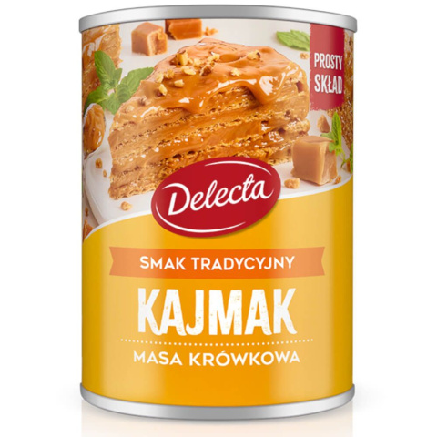 DELECTA MASA KRÓWKOWA KAJMAK TRADYCYJNY 400G DELECTA MASA KRÓWKOWA KAJMAK TRADYCYJNY 400G