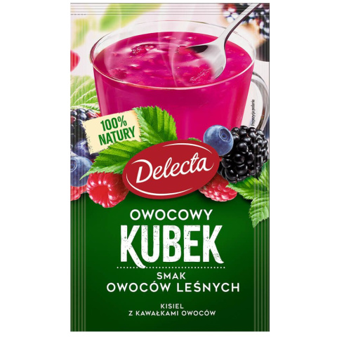 DELECTA OWOCOWY KUBEK - KISIEL OWOCE LEŚNE 30G DELECTA OWOCOWY KUBEK - KISIEL OWOCE LEŚNE 30G