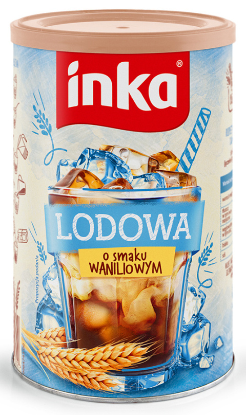 Inka lodowa rozpuszczalna kawa zbożowa o smaku waniliowym 120G Inka lodowa rozpuszczalna kawa zbożowa o smaku waniliowym 120G