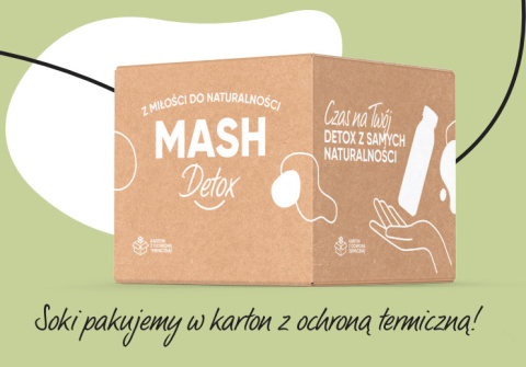 MASH DETOX Detoks sokowy - 15 świeżych soków. Rózne smaki. 330ml x15szt MASH DETOX Detoks sokowy - 15 świeżych soków. Rózne smaki. 330ml x15szt