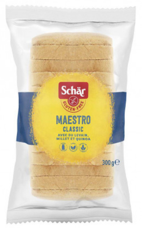 SCHAR chleb biały bezglutenowy MAESTRO CLASSIC 300g SCHAR chleb biały bezglutenowy MAESTRO CLASSIC 300g