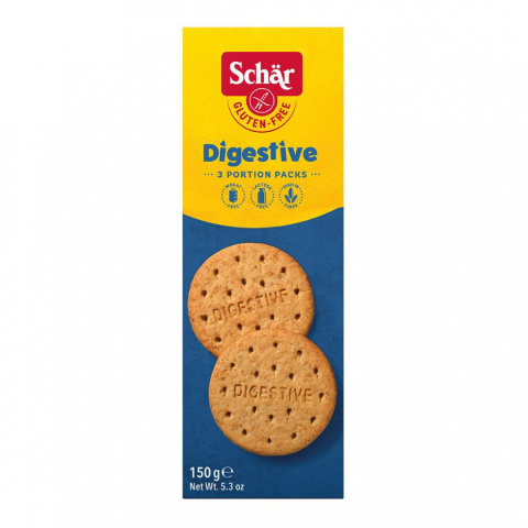 SCHAR herbatniki bezglutenowe DIGESTIVE 150g SCHAR herbatniki bezglutenowe DIGESTIVE 150g