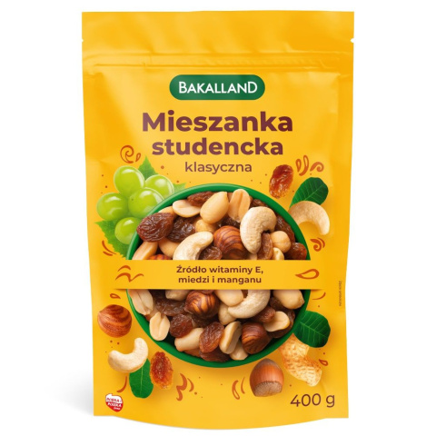 BAKALLAND MIESZANKA STUDENCKA KLASYCZNA - 400G BAKALLAND MIESZANKA STUDENCKA KLASYCZNA - 400G