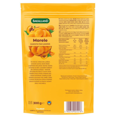 BAKALLAND MORELE SUSZONE 300G BAKALLAND MORELE SUSZONE 300G
