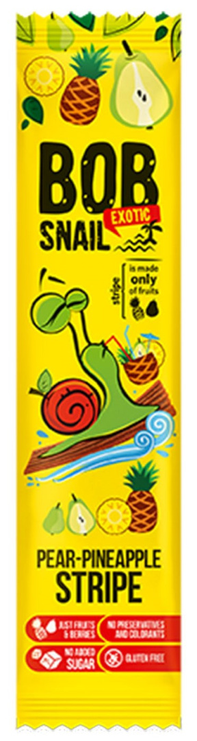BOB SNAIL Przekąska gruszka-ananas 14g