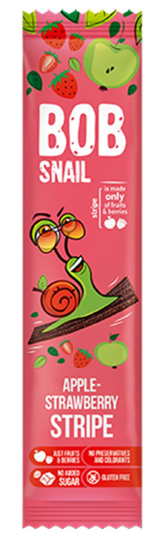 BOB SNAIL Przekąska jabłkowo-truskawkowa 14g BOB SNAIL Przekąska jabłkowo-truskawkowa 14g