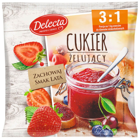 DELECTA CUKIER ŻELUJĄCY 3:1 - 350G DELECTA CUKIER ŻELUJĄCY 3:1 - 350G