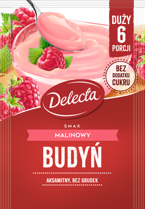 DELECTA DUŻY BUDYŃ MALINOWY - 64G DELECTA DUŻY BUDYŃ MALINOWY - 64G