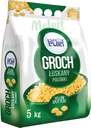 MELVIT LA CHEF Groch łuskany połówki 5kg MELVIT LA CHEF Groch łuskany połówki 5kg