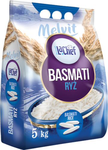 MELVIT LA CHEF Ryż basmati 5kg MELVIT LA CHEF Ryż basmati 5kg