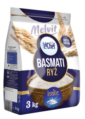 MELVIT LA CHEF Ryż basmati Traditional Indian 3kg MELVIT LA CHEF Ryż basmati Traditional Indian 3kg