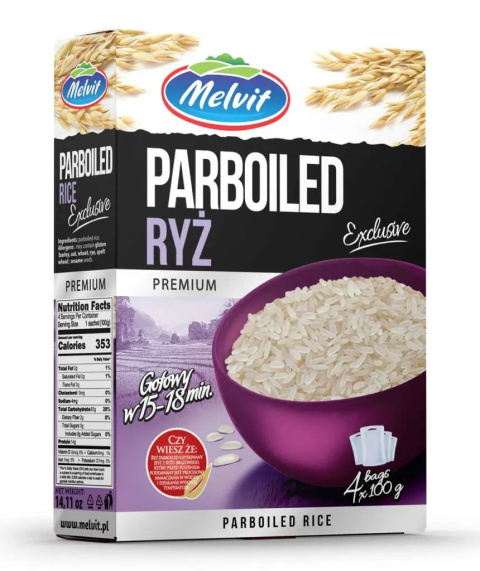 MELVIT Ryż parboiled 4x100g 400g MELVIT Ryż parboiled 4x100g 400g