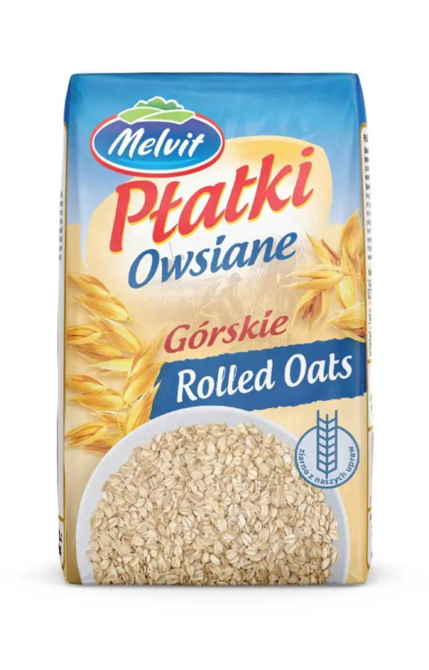 MELVIT Płatki owsiane górskie 500g PAPIEROWE OPAKOWANIE MELVIT Płatki owsiane górskie 500g PAPIEROWE OPAKOWANIE