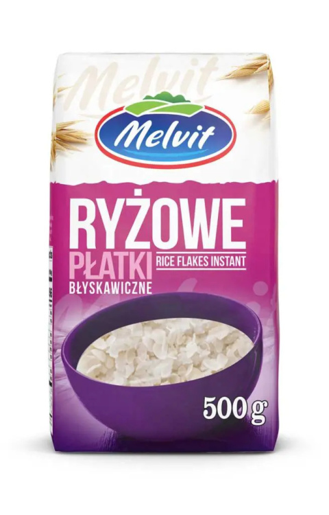 MELVIT Płatki ryżowe błyskawiczne 500g MELVIT Płatki ryżowe błyskawiczne 500g
