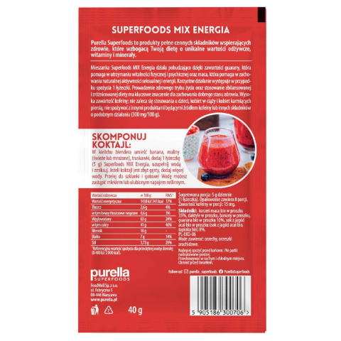 PURELLA SUPERFOODS MIX ENERGIA- 40G PURELLA SUPERFOODS MIX ENERGIA- 40G