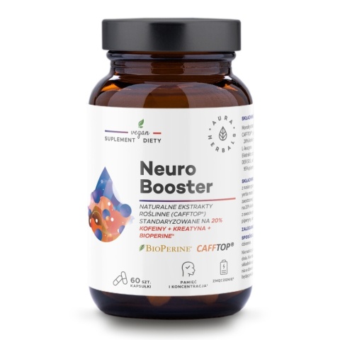 AURA HERBALS Neuro Booster kapsułki 60 szt AURA HERBALS Neuro Booster kapsułki 60 szt
