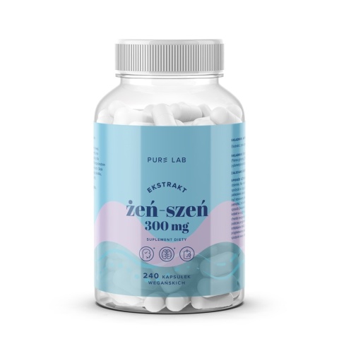 AURA HERBALS PURE LAB Ekstrakt z żeń-szenia 300 mg kapsułki 240szt AURA HERBALS PURE LAB Ekstrakt z żeń-szenia 300 mg kapsułki 240szt