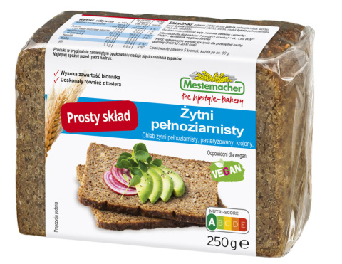 BENUS CHLEB ŻYTNI PEŁNOZIARNISTY 250G BENUS CHLEB ŻYTNI PEŁNOZIARNISTY 250G