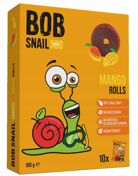 BOB SNAIL Przekąska mango 100g BOB SNAIL Przekąska mango 100g