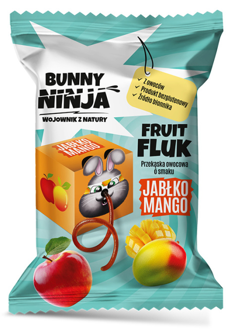 BUNNY NINJA Fruit Fluk o smaku jabłko-mango 15g BUNNY NINJA Fruit Fluk o smaku jabłko-mango 15g