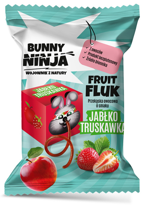 BUNNY NINJA Fruit Fluk o smaku jabłko-truskawka 15g BUNNY NINJA Fruit Fluk o smaku jabłko-truskawka 15g