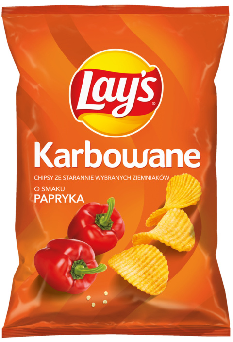 LAY'S Chipsy ziemniaczane karbowane Papryka 120g LAY'S Chipsy ziemniaczane karbowane Papryka 120g