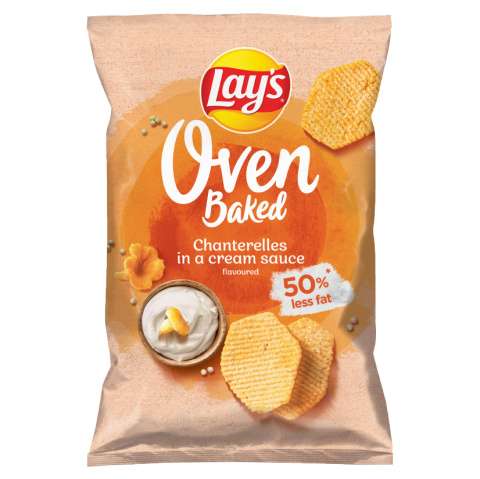 LAY'S OVEN BAKED Chipsy o smaku kurek w śmietanie 110G LAY'S OVEN BAKED Chipsy o smaku kurek w śmietanie 110G