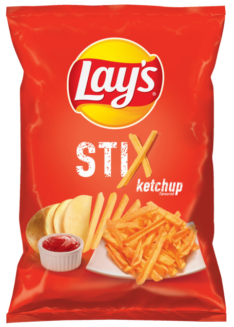 LAY'S STIX chipsy Ketchup 130G LAY'S STIX chipsy Ketchup 130G