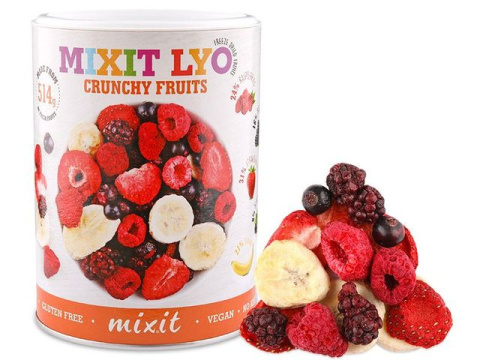 MIXIT Małe Chrupiące owoce liofilizowane mix 70g MIXIT Małe Chrupiące owoce liofilizowane mix 70g
