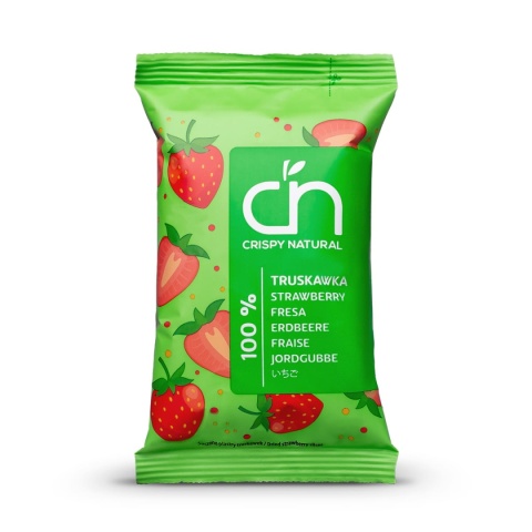 Truskawka Naturalne suszone chipsy CRISPY NATURAL 10g Truskawka Naturalne suszone chipsy CRISPY NATURAL 10g